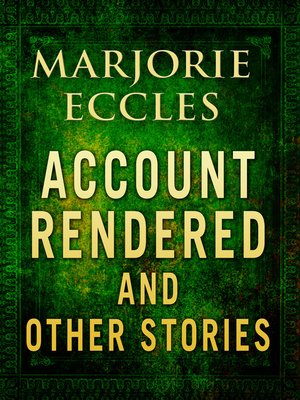 cover image of Account Rendered & Other Stories
